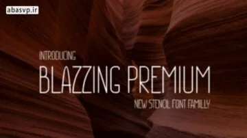 دانلود فونت انگلیسی Blazzing Premium