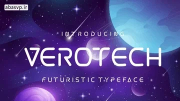 دانلود فونت مدرن انگلیسی Verotech