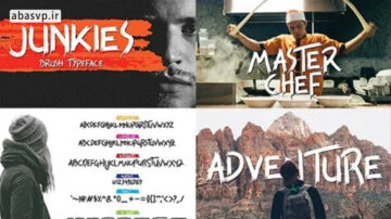 دانلود فونت انگلیسی Junkies font