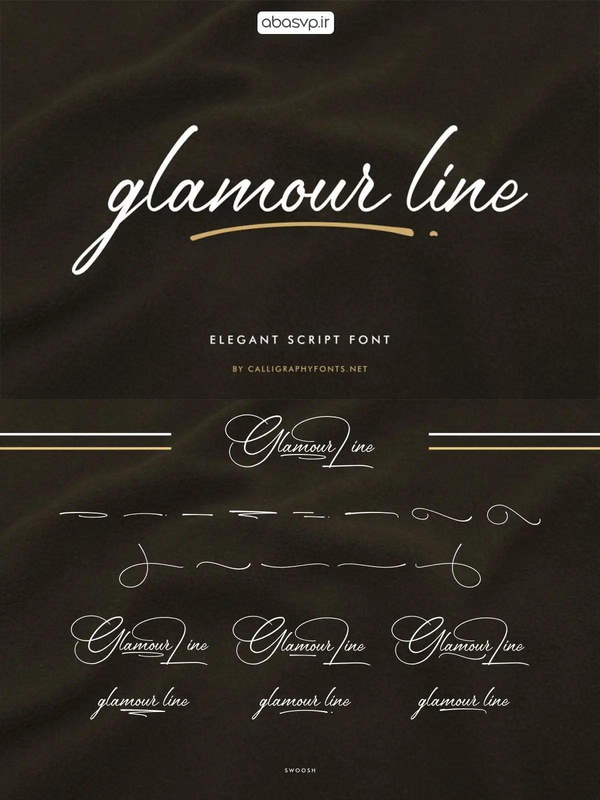 دانلود فونت انگلیسی تحریری Glamour Line