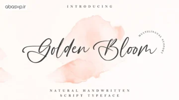 دانلود فونت انگلیسی Golden Bloom Regular