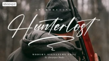 دانلود فونت انگلیسی تحریری Hunterlost