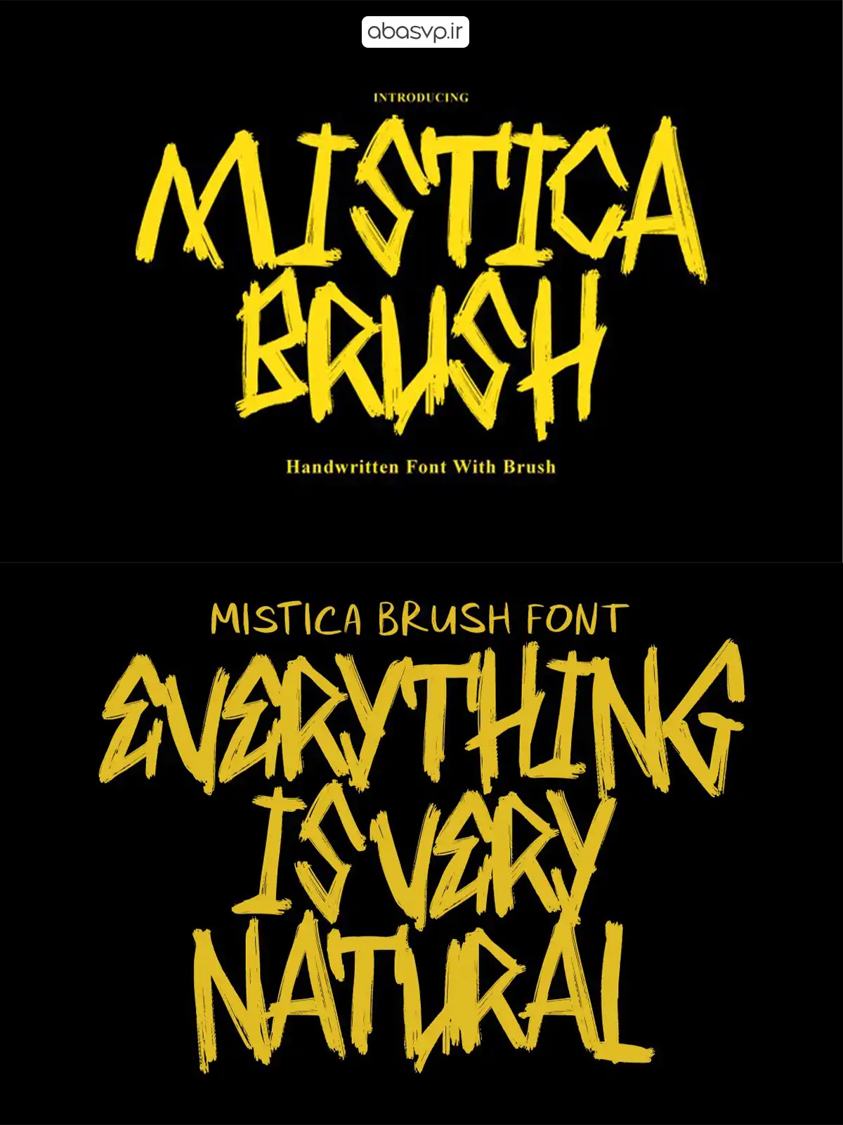 دانلود فونت انگلیسی Mistyca Brush