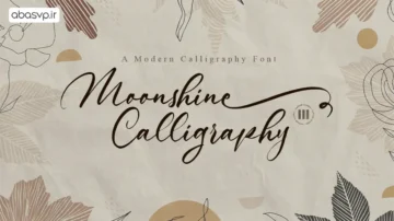 دانلود فونت تحریری Moonshine Calligraphy