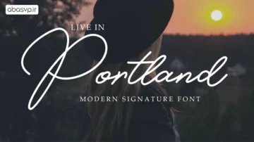 دانلود فونت انگلیسی Portland Signature