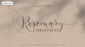 دانلود فونت انگلیسی تحریری Rosemary Christmas