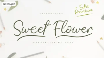 فونت انگلیسی تحریری Sweet Flower