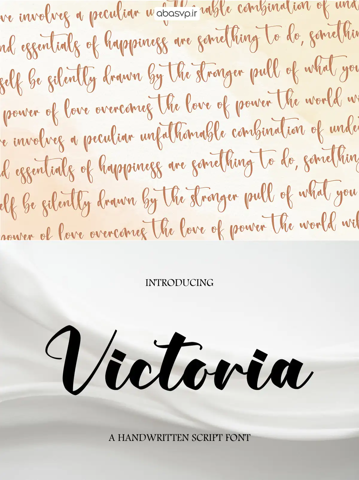 دانلود فونت انگلیسی تحریری Beautiful Victoria
