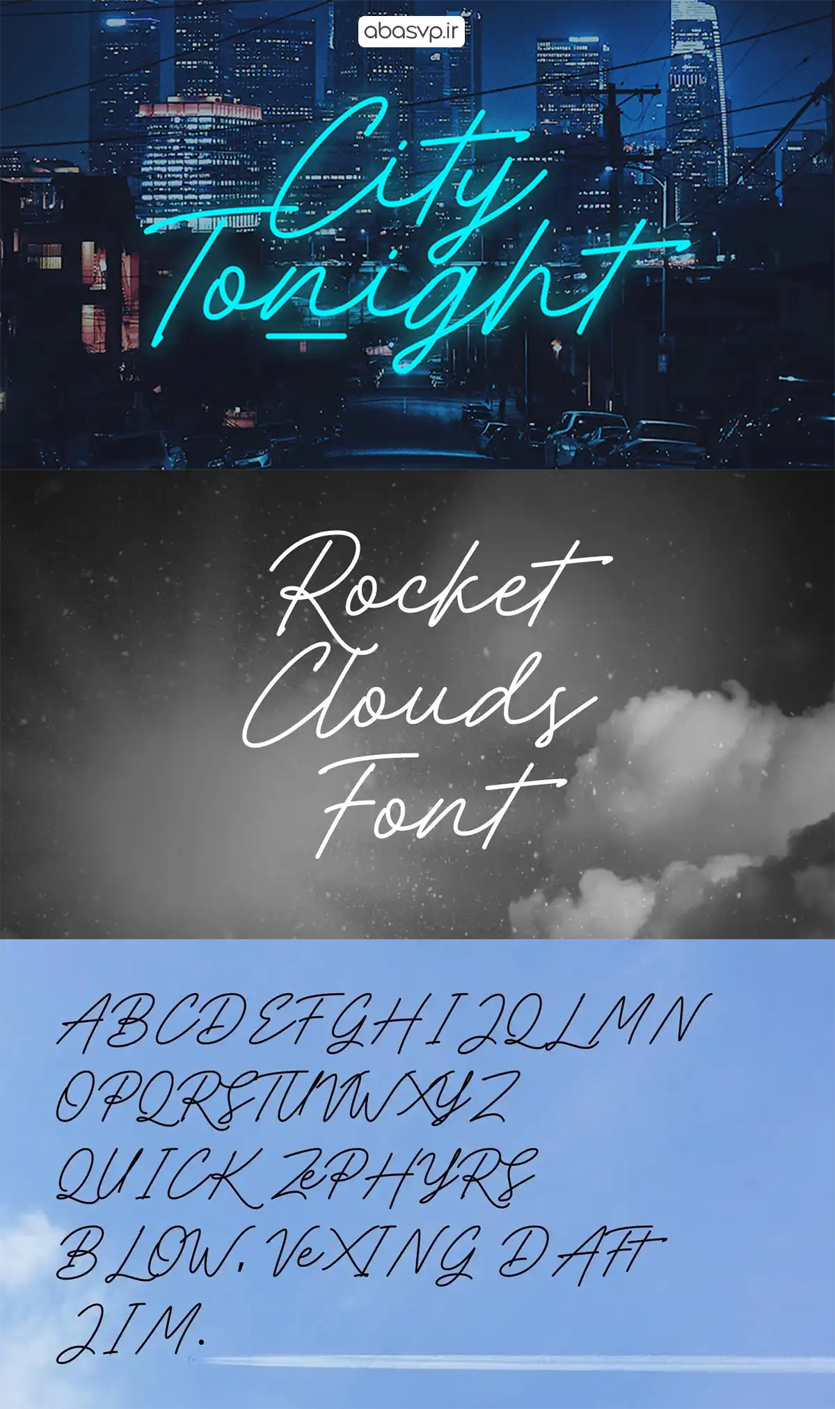 فونت امضا Rocket Clouds