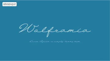 فونت سبک امضا Wolframia