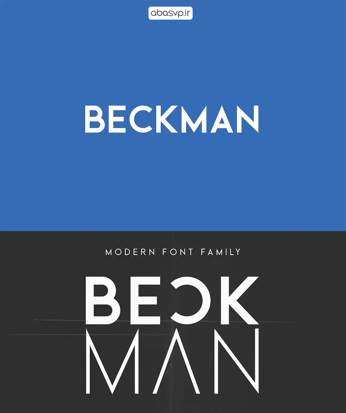 دانلود فونت انگلیسی Beckman