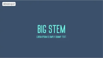 فونت انگلیسی Big Stem