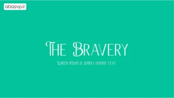 فونت انگلیسی Bravery