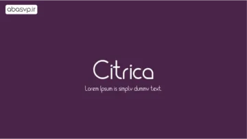 دانلود فونت Cítrica