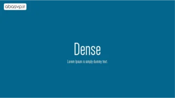 دانلود فونت انگلیسی کلاسیک Dense