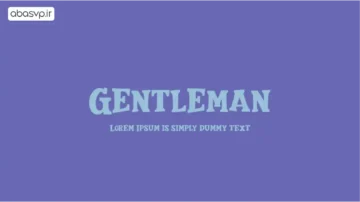 فونت انگلیسی Gentleman