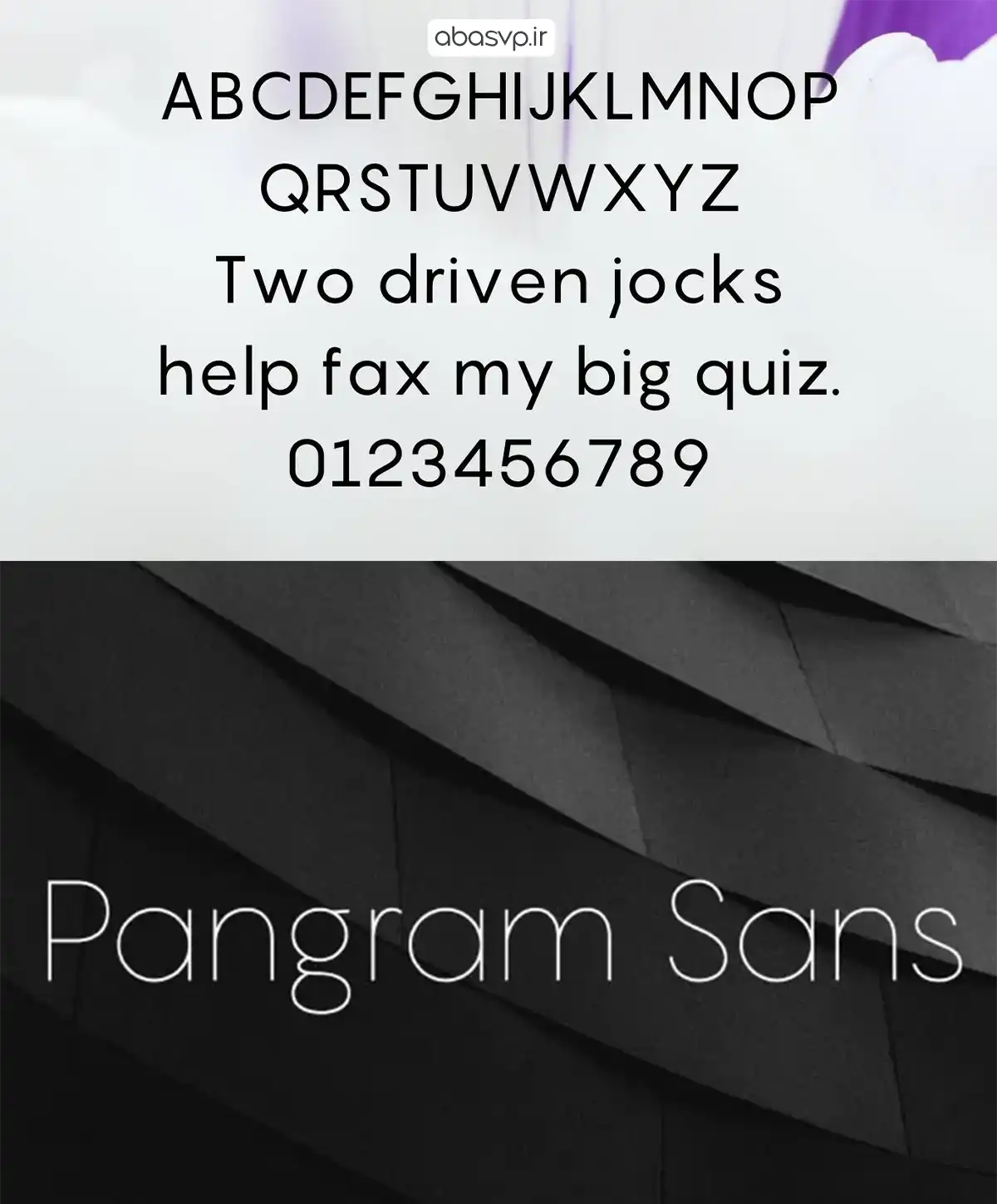 دانلود فونت انگلیسی Pangram Sans