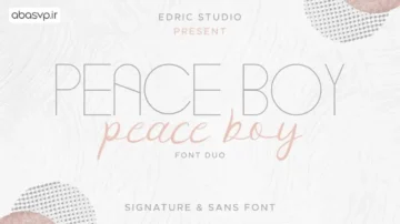 دانلود فونت کلاسیک Peace Boy