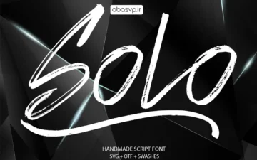 دانلود فونت کلاسیک Solo typeface