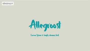 فونت گرافیکی Allegroost