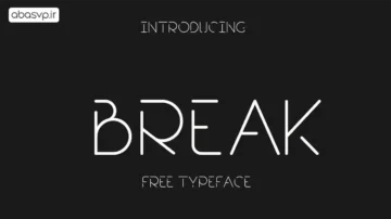 دانلود فونت Break