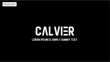 دانلود فونت انگلیسی Calvier Sans