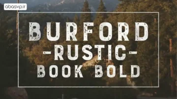 فونت انگلیسی Burford Rustic