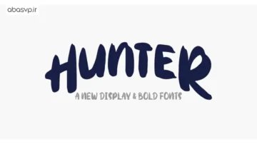 فونت گرافیکی Hunters