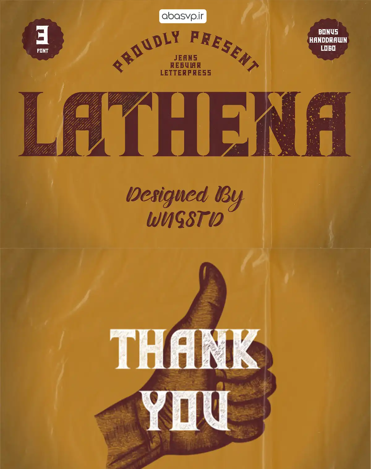 دانلود فونت انگلیسی Lathena
