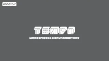 دانلود فونت Tempo