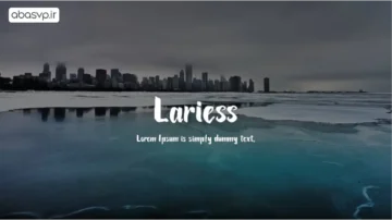 دانلود فونت انگلیسی Lariess