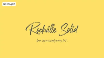 فونت انگلیسی Rockville