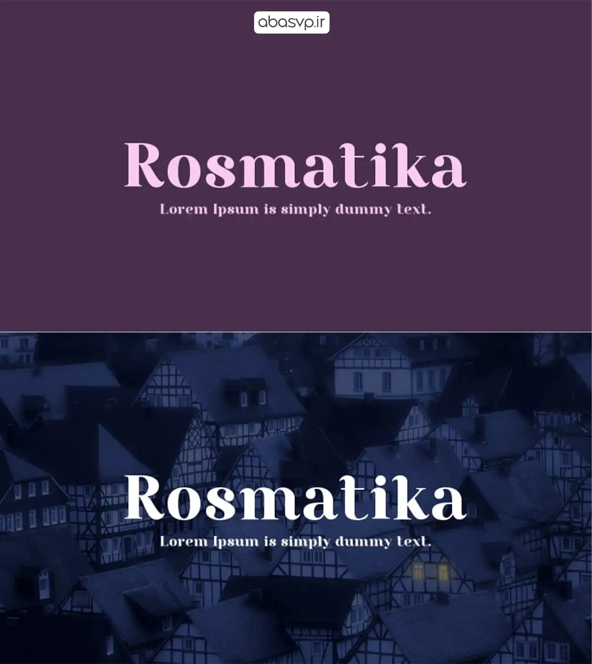 دانلود فونت انگلیسی Rosmatika
