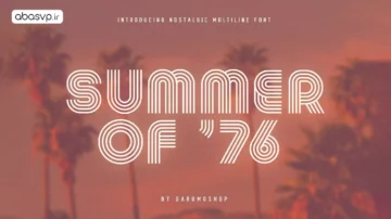 فونت انگلیسی Summer font