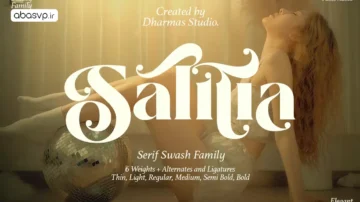 فونت انگلیسی salitia font