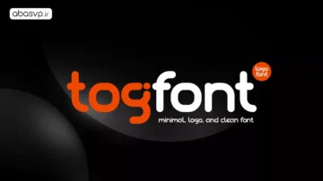 فونت انگلیسی togfont minimal logo font