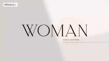 فونت انگلیسی woman serif font