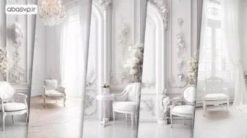 بکگراند واید رم elegant white room