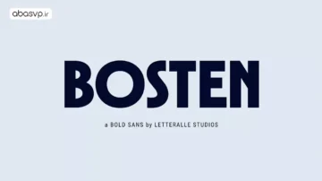 فونت انگلیسی bosten font