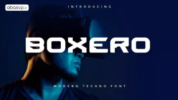 دانلود فونت انگلیسی boxero modern font