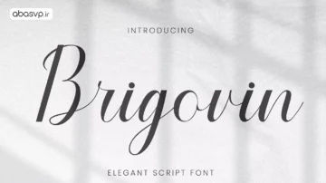 فونت Brigovin Luxury Script