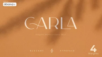 دانلود فونت انگلیسی Carla
