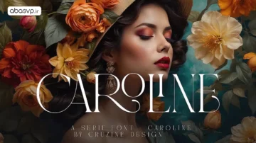 فونت انگلیسی Caroline font