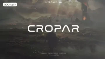فونت انگلیسی Cropar