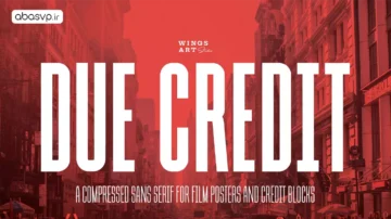 فونت انگلیسی Due Credit Font