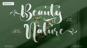 فونت انگلیسی beauty nature