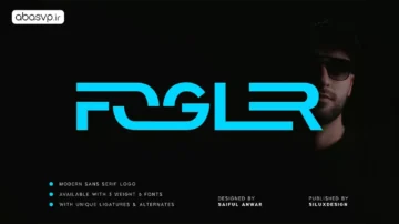 فونت انگلیسی fogler font family