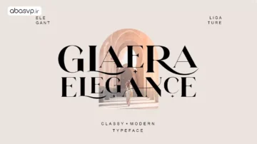 فونت انگلیسی Glaera Elegance Font