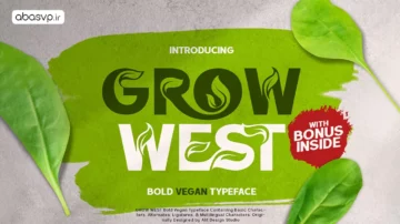 فونت انگلیسی grow westregular