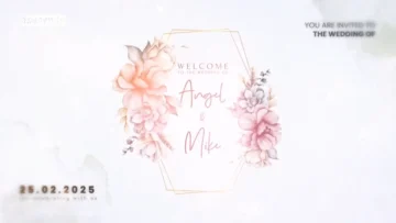 پروژه اماده افتر افکت عروسی wedding intro